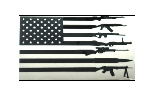Black Tactical Flag Sticker