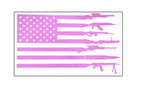 Pink Tactical Flag Sticker